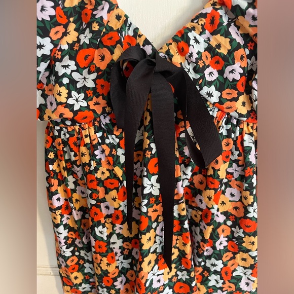 AGUA by AGUA BENDITA La Fania Horizonte Floral Cotton Mini Dress Size XS - Picture 9 of 13